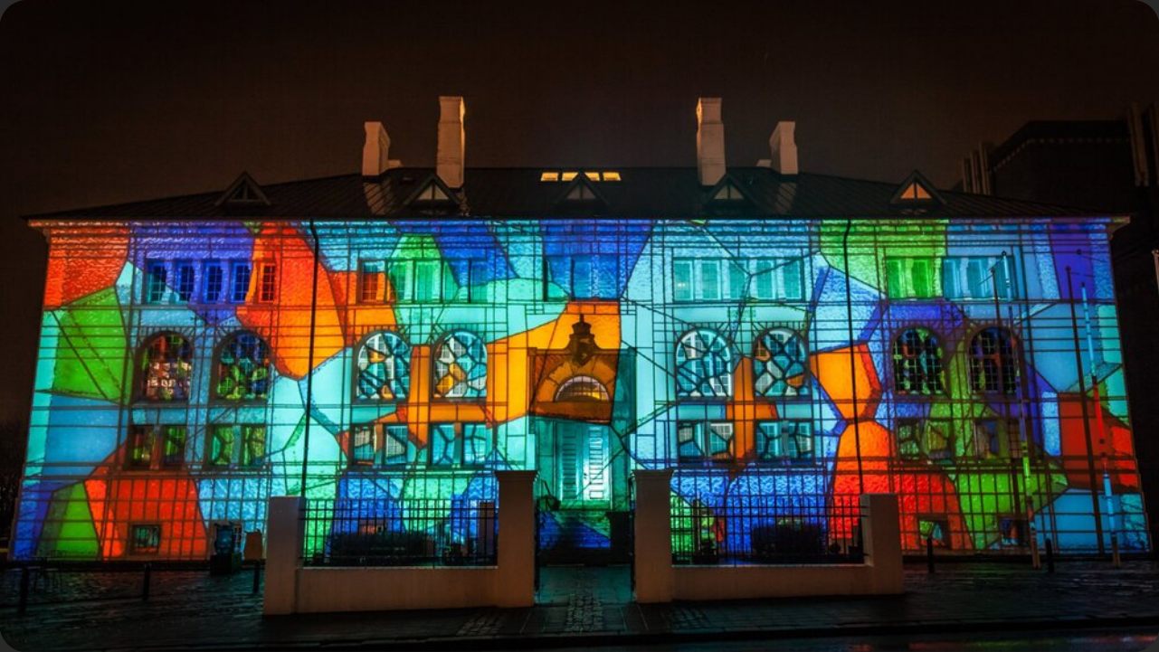 Reykjavik Festival of Lights building projection